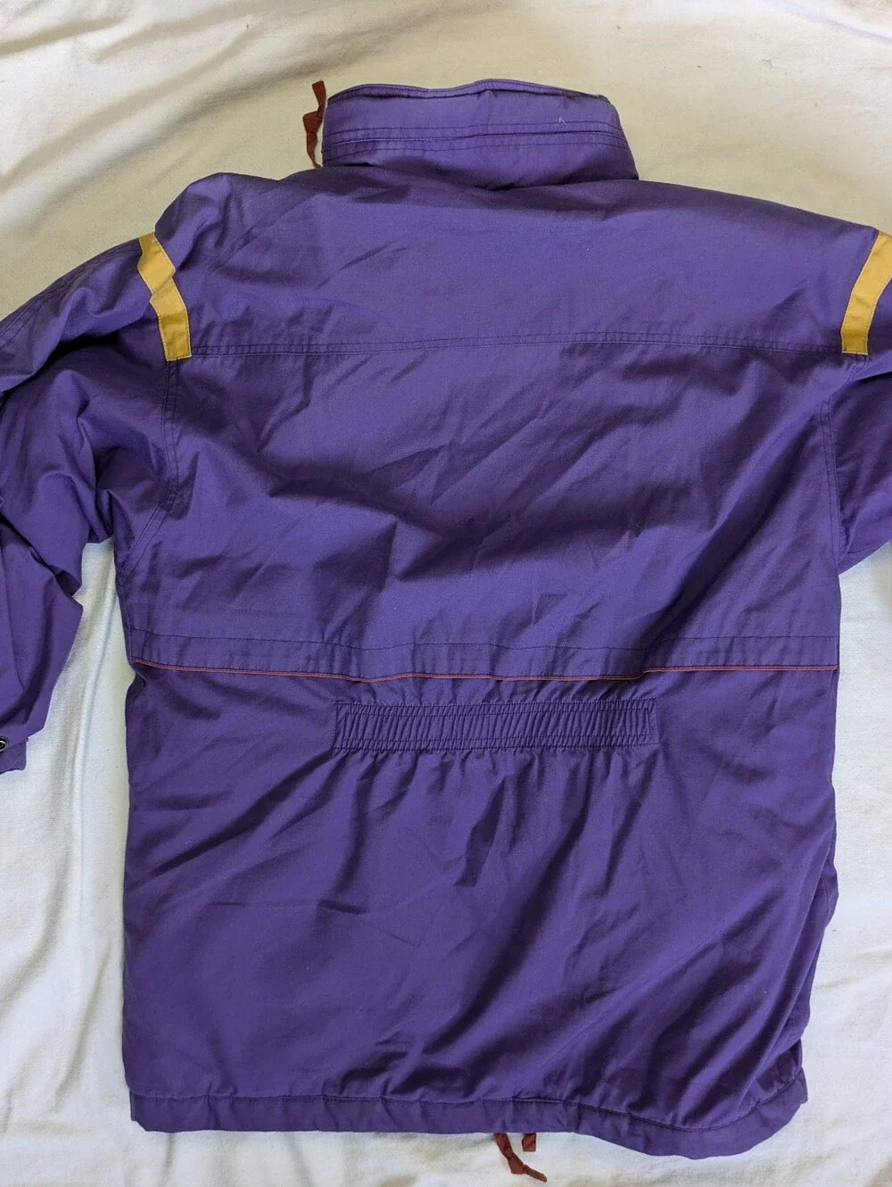 Women's Vintage Retro Geometric Purple Coat Medium